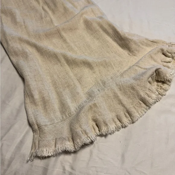 Super Cute Boho Flowy Linen Pants - Picture 2 of 7